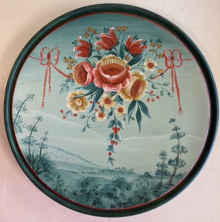 Valdres Original Painting 8 Inch Plate